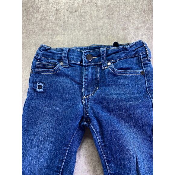 Joe's Jeans Skinny Distressed Adjustable Waist Blue Jeans Size 5 - Picture 4 of 8